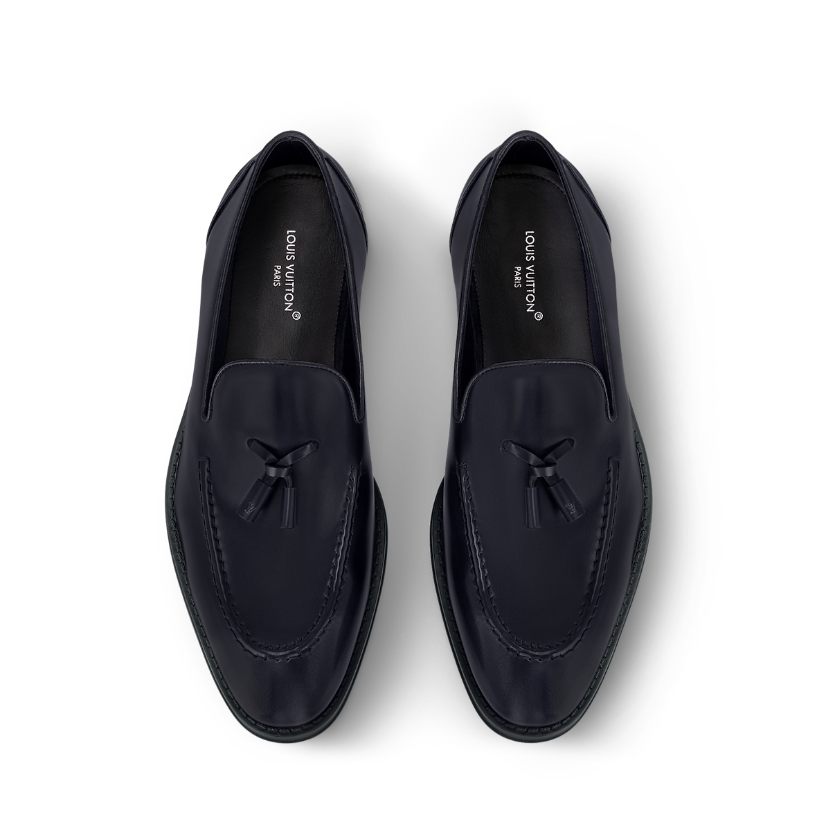 Louis Vuitton Kensington Loafer – Black Monogram Empreinte Patent Leather